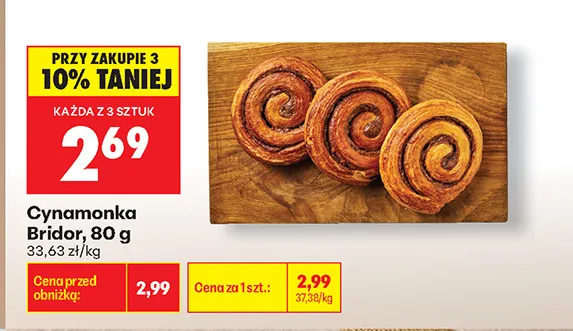 Cynamonka Bridor promocja w Biedronka