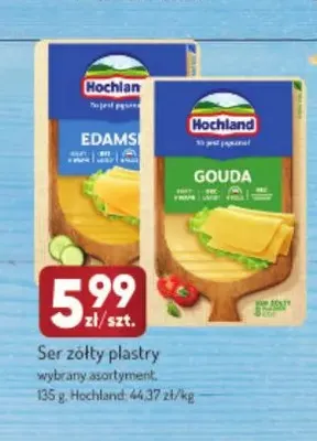 Ser edamski w plastrach Hochland promocja w Avita