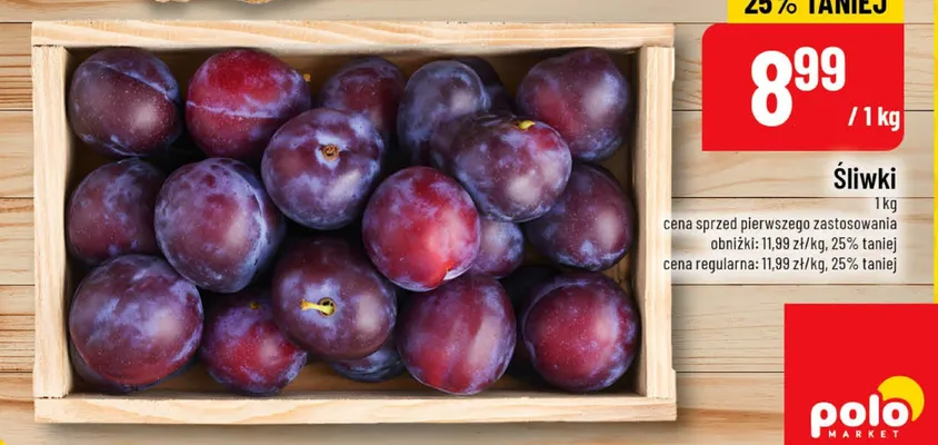 Śliwki promocja w POLOmarket