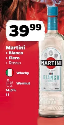 Wermut Martini Bianco promocja w Netto