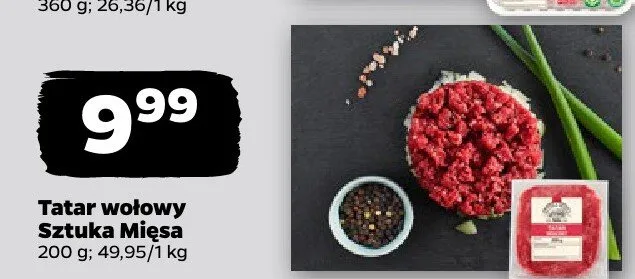 Tatar wołowy promocja w Netto