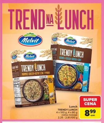 Lunch Melvit Trendy Lunch Mhammas Groszek Grzyby Leśne Tymianek promocja w Carrefour