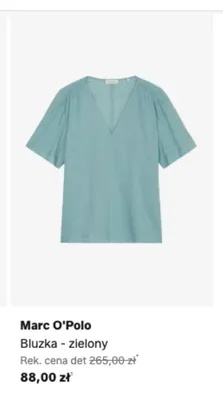 Bluzka Marc O'Polo zielony promocja w Lounge by Zalando