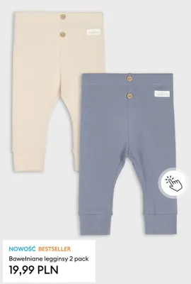 Legginsy bawełniane Newborn 2-pak promocja w Sinsay