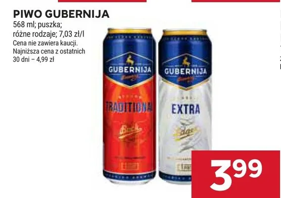 Piwo puszka promocja w Stokrotka