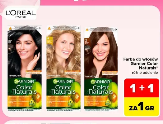Farba do włosów Garnier Color Naturals promocja w Carrefour