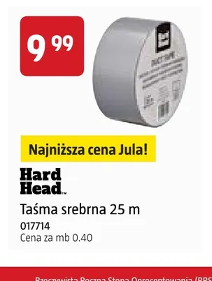 Taśma srebrna 25 m Hard Head promocja w Jula