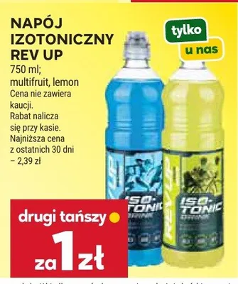 Napój izotoniczny Rev Up multifruit, lemon promocja w Stokrotka