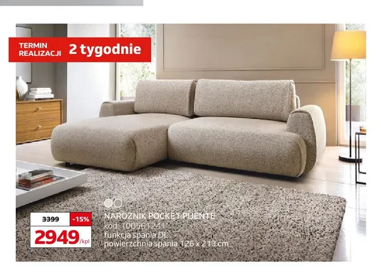 Narożnik Pocket Puente promocja w Komfort