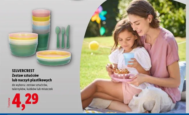 Zestaw sztućców plastikowych SILVERCREST promocja w Lidl