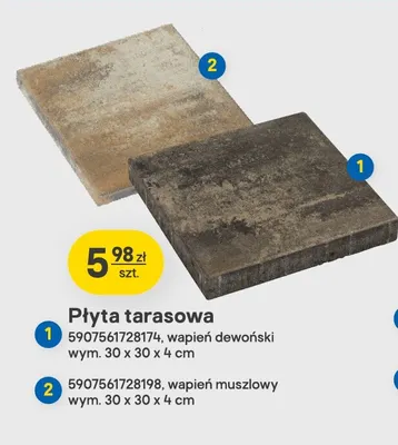 Płyta tarasowa promocja w Castorama