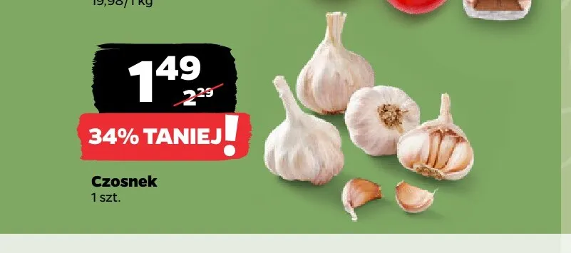 Czosnek promocja w Netto