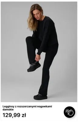 Legginsy z rozszerzanymi nogawkami damskie promocja w 4F