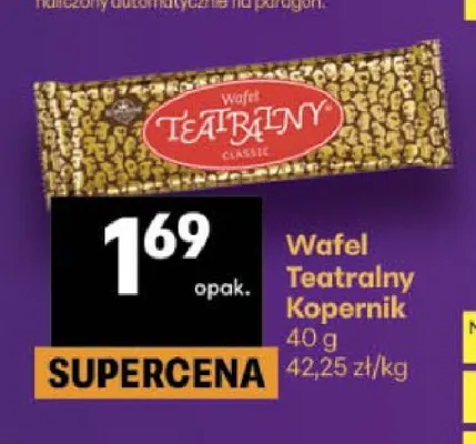 Wafel Teatralny Kopernik promocja w Delikatesy Centrum