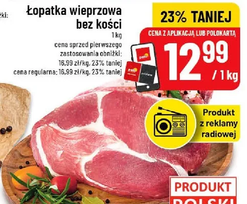 Szynka wieprzowa kulka bez kości promocja w POLOmarket
