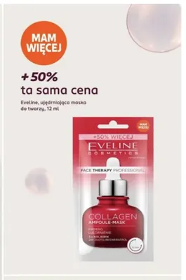 Ujędrniająca maska do twarzy Eveline Cosmetics promocja w Rossmann