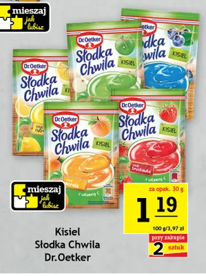Kisiel Słodka Chwila truskawkowy Dr. Oetker promocja w Gram Market