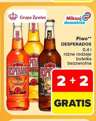 Piwo Desperados Red promocja w Carrefour