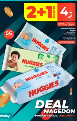 Chusteczki nawilżane różne rodzaje promocja w Dealz