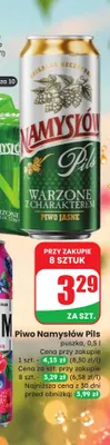 Piwo Namysłów Pils promocja w Dino