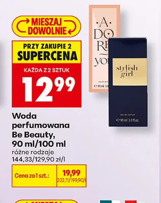 Woda perfumowana Be Beauty promocja w Biedronka