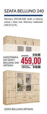 Szafa Belluno 240 artisan Abra Meble promocja w Abra Meble
