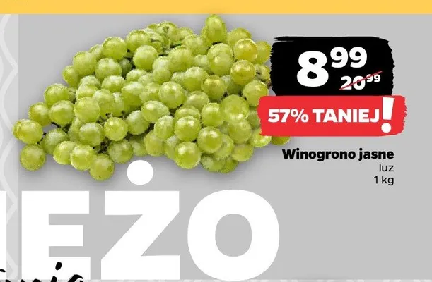 Winogrono jasne luz promocja w Netto