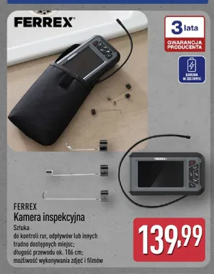 Kamera inspekcyjna Ferrex promocja w Aldi