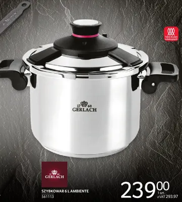 Szybkowar Gerlach L Ambiente 6L promocja w Selgros