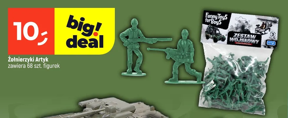 Żołnierzyki Artyk Funny Toys for Boys 68-pak promocja w Dealz