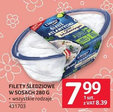 Filety śledziowe w sosie czosnkowym Lisner promocja w Selgros
