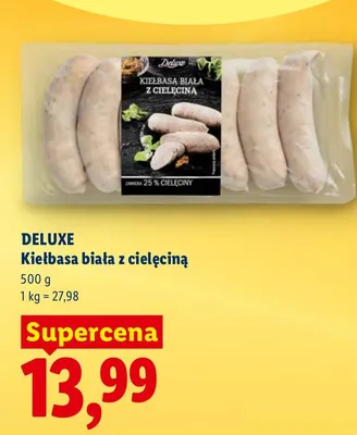 Kiełbasa biała z cielęciną promocja w Lidl