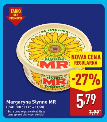 Margaryna Słynne MR promocja w Aldi