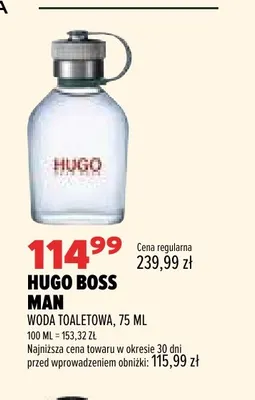 Woda toaletowa Hugo Boss Man promocja w Drogerie Natura