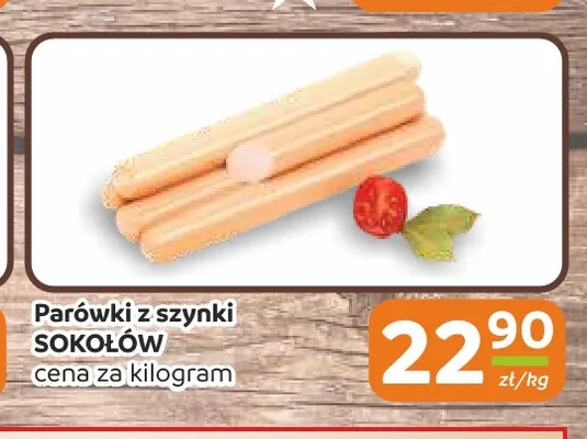 Parówki z szynki Sokołów promocja w Społem Częstochowa