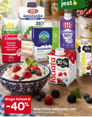 Śmietanka Mlekpol 30% bez laktozy promocja w Stokrotka