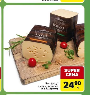 Ser żółty Antek Sery z Goliszewa promocja w Carrefour Express