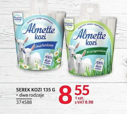 Serek kozi ze szczypiorkiem Almette promocja w Selgros