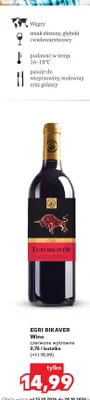 Wino czerwone wytrawne Egri Bikavér promocja w Kaufland