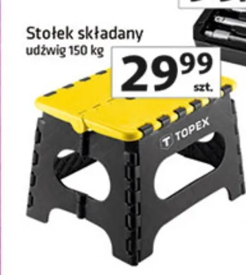 Stołek składany udźwig 150 kg promocja w Auchan