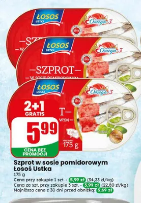 Szprot w sosie pomidorowym Łosoś Ustka promocja w Dino