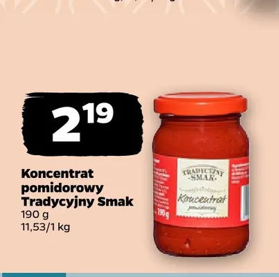 Koncentrat pomidorowy Tradycyjny Smak promocja w Netto