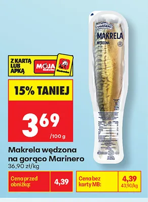 Makrela wędzona na gorąco Marinero promocja w Biedronka