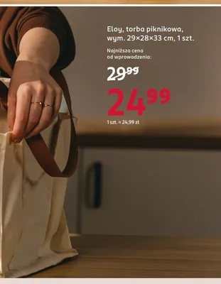 Torba piknikowa Eloy 29x28x33cm promocja w Rossmann