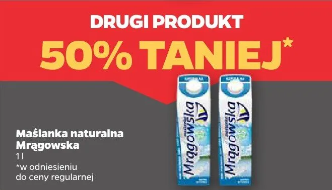 Maslanka naturalna Mrągowska promocja w Netto