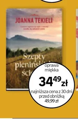 Książka Szepty pienin Joanna Tekieli promocja w Empik