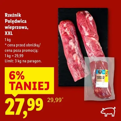 Polędwica wieprzowa XXL promocja w Lidl