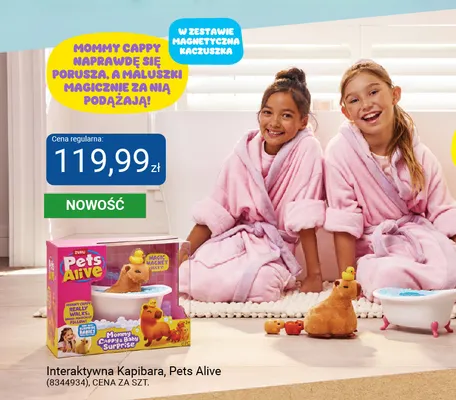 Interaktywna kapibara Pets Alive promocja w Smyk