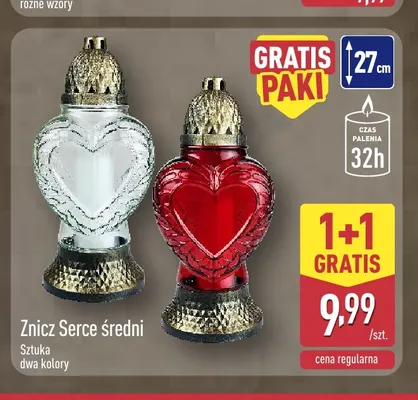 Znicz Serce średni promocja w Aldi