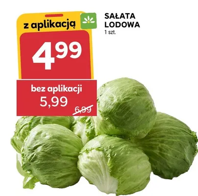Sałata lodowa promocja w Stokrotka